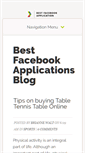 Mobile Screenshot of bestfacebookapplications.com