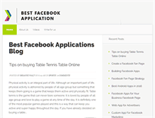 Tablet Screenshot of bestfacebookapplications.com
